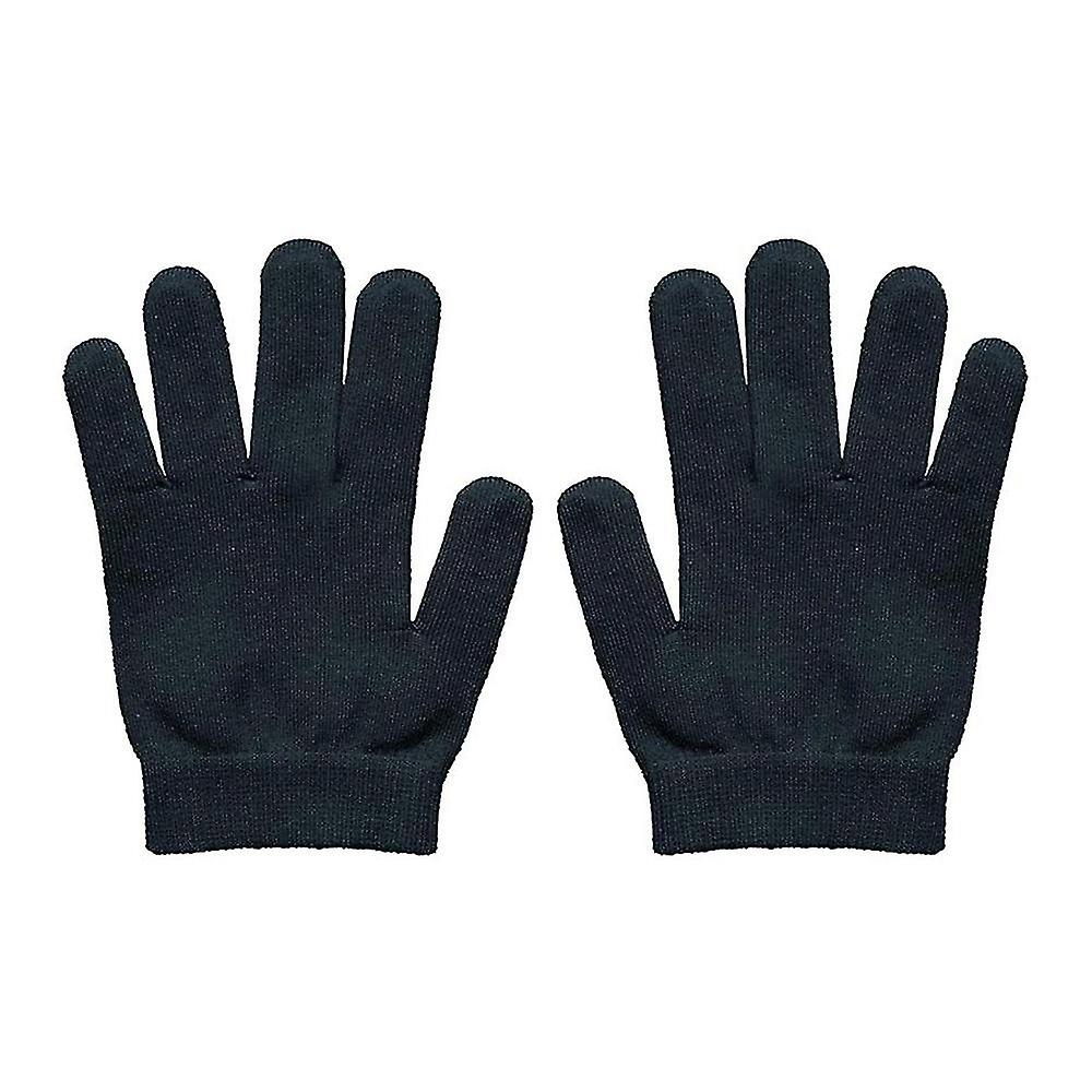 1 Pairs Moisturizing Gloves Soft Moisture Cotton Gloves ，black