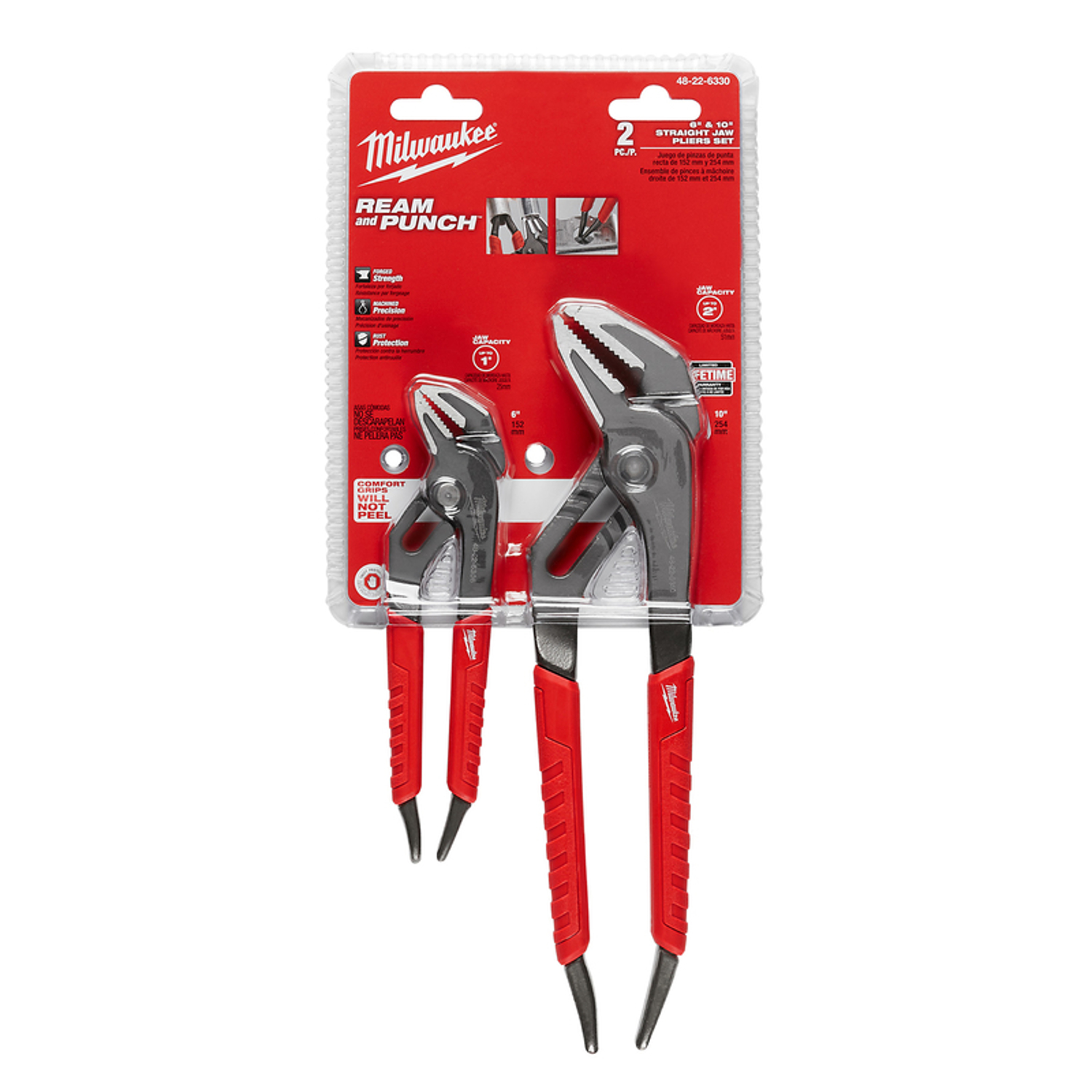 MW Ream \u0026 Punch 2 pc Forged Alloy Steel Straight Jaw Pliers Set