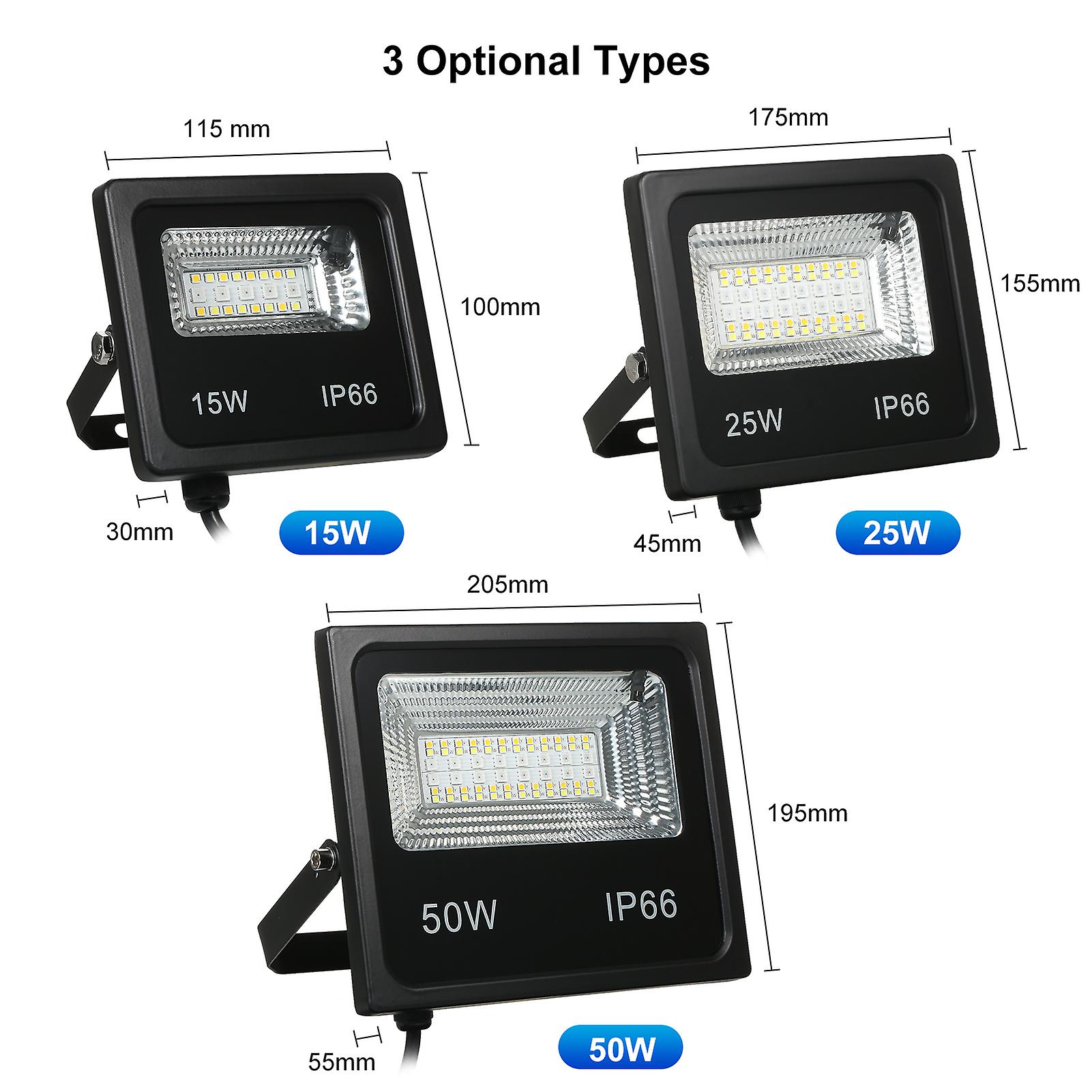 A C85-265v 15w Rgbcw 21leds Flood Light Outdoor Lamp Ip66 Water Resistance With Controller/ Supported Phones App Control/ Group Controlling/ Timer/ Di