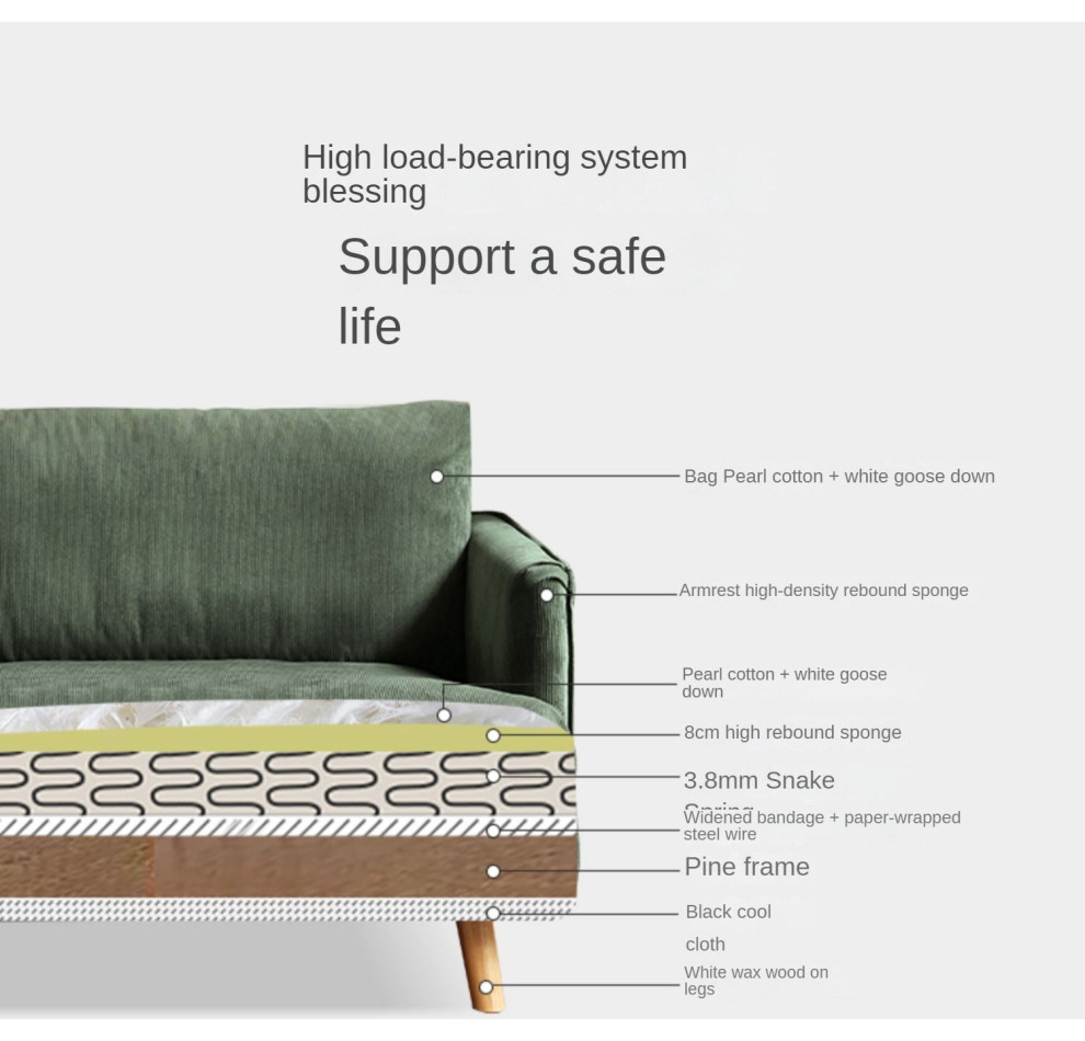 Small Down Filled Sofa   Midcentury   Sofas   by GVAwood  Houzz