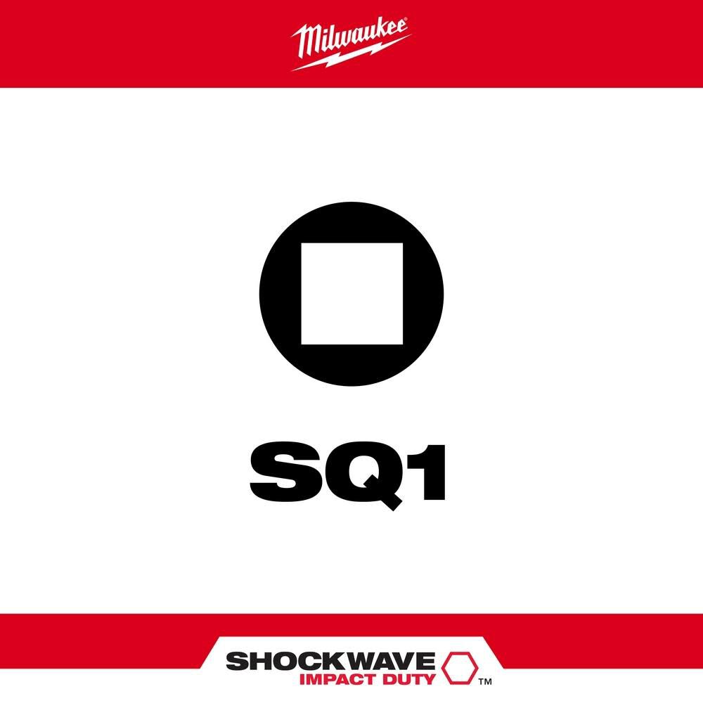 MW SHOCKWAVE Impact Square Recess #1 Insert Bits 48-32-4421 from MW