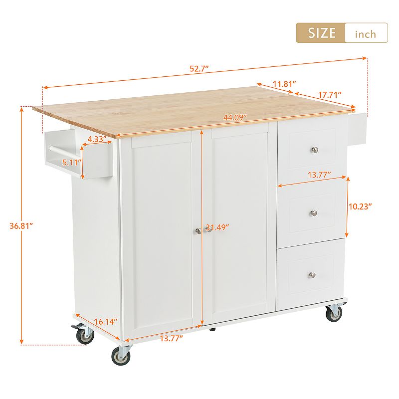 Merax Mobile Kitchen Island and Carts