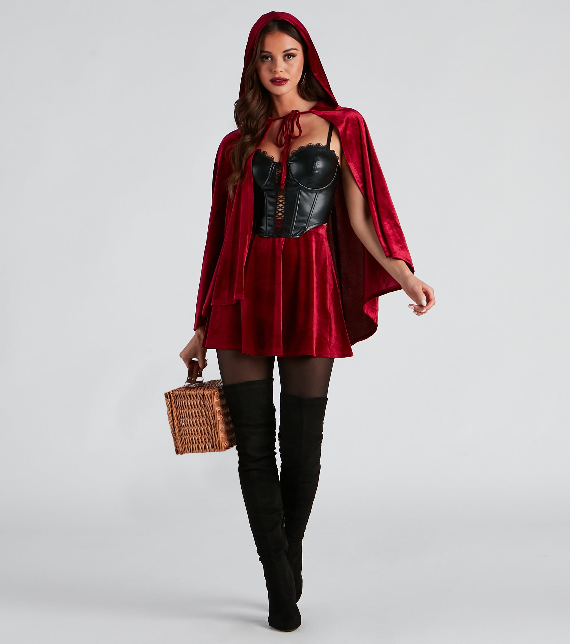 Lil Red Velvet Halloween Skirt