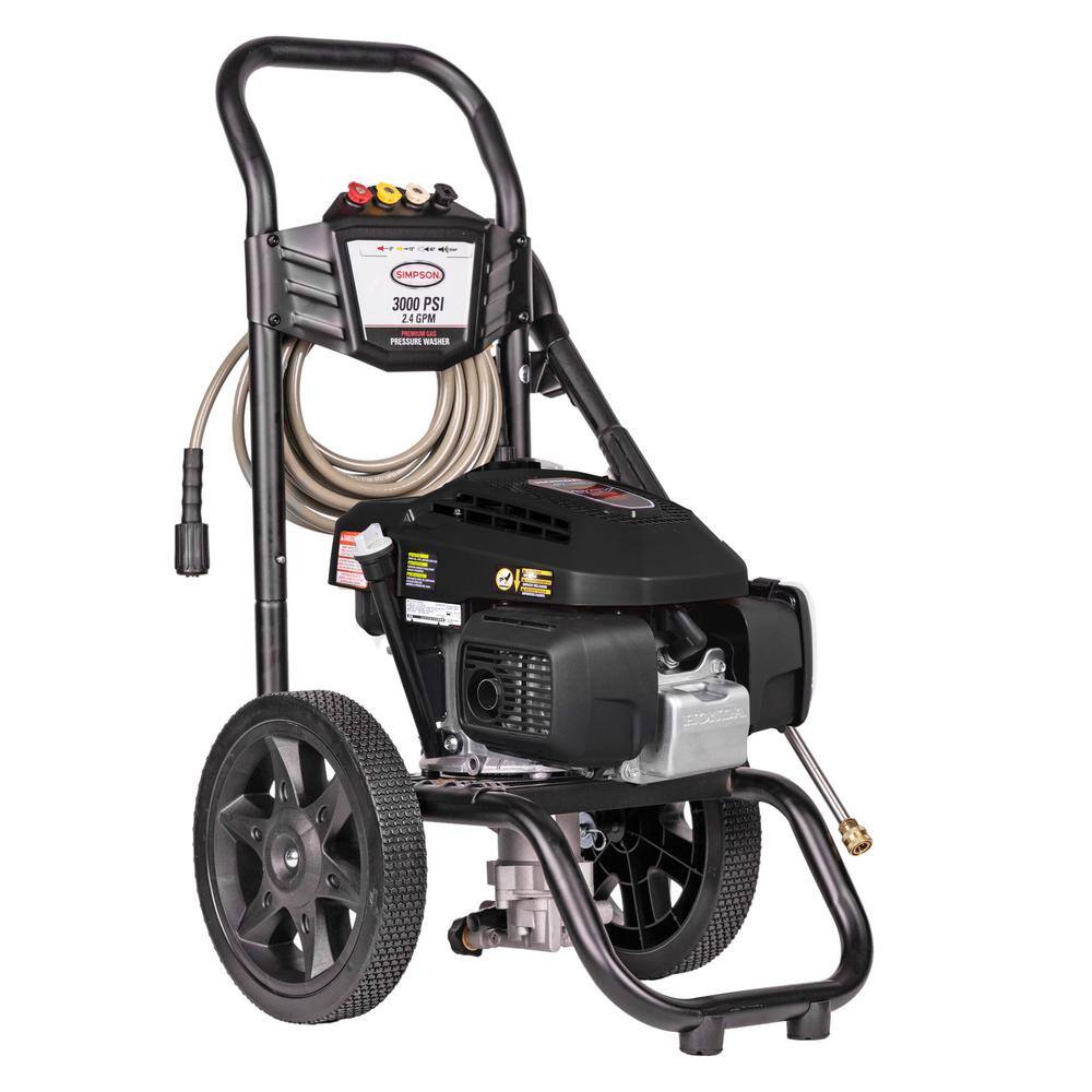 SIMPSON MegaShot 3000 PSI 2.4 GPM Gas Cold Water Pressure Washer with HONDA GCV170 Engine MS60809