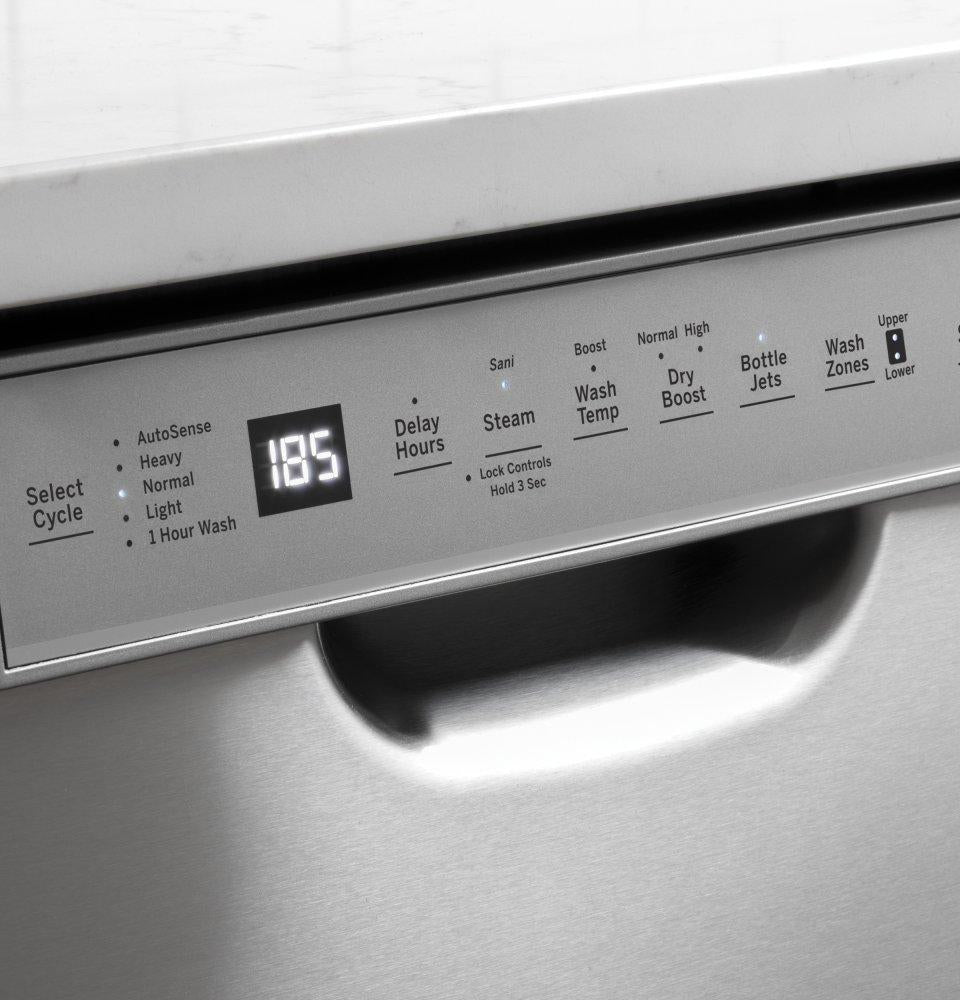 Ge Appliances GDF645SMNES Ge® Front Control With Stainless Steel Interior Dishwasher With Sanitize Cycle & Dry Boost