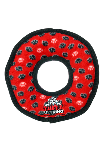 Tuffy's Ultimate Series Ring Red Dog Toy