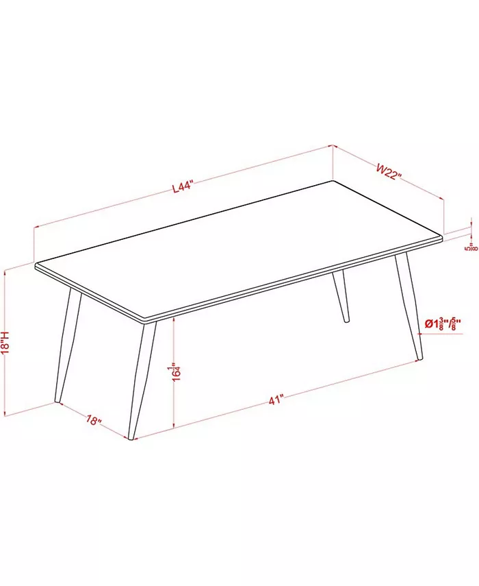 Furniture of America Meeriam 3-Piece Coffee Table Set