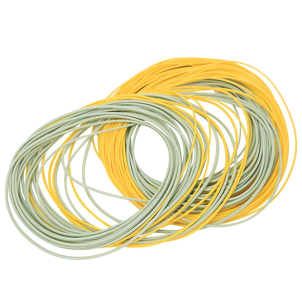 Nylon Green Yellow Pvc Coating Welded Ring Counterweight Front Floating Fly Fishing Linewf7f