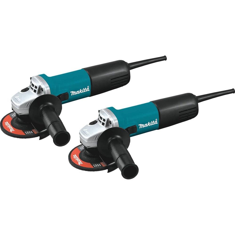 Makita 4-1/2 in. Angle Grinder with AC/DC Switch (2PK) 9557NB2 from Makita