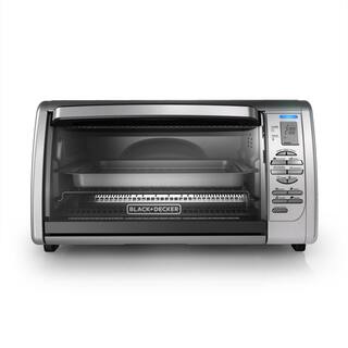 BLACK+DECKER 1500 W 6-Slice Stainless Steel Toaster Oven with Broiler CTO6335S