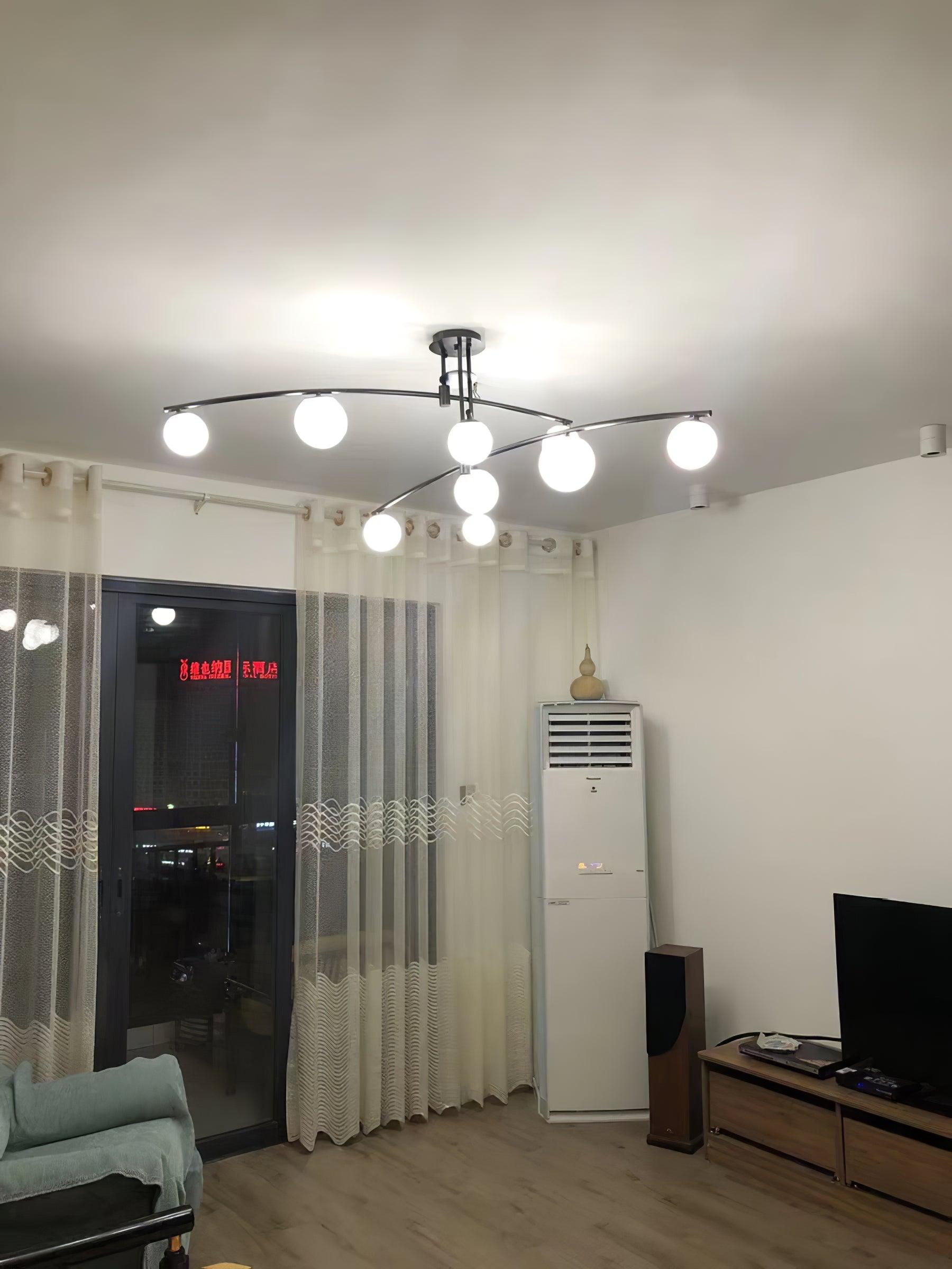 Modern Long Arm Chandelier