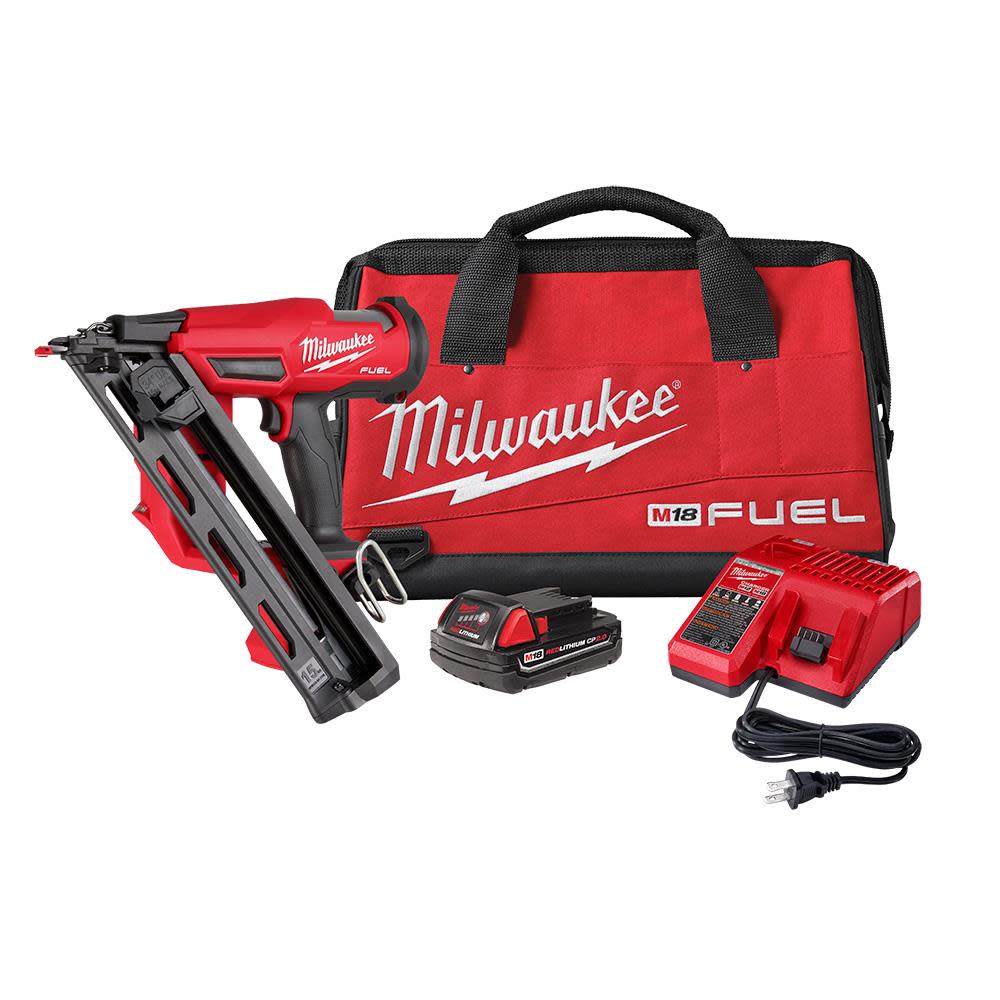 Milwaukee M18 FUEL 15 Gauge Finish Nailer Kit 2839-21CT from Milwaukee