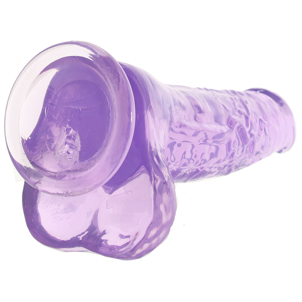 RealRock 10 Inch Realistic Ballsy Dildo in Purple