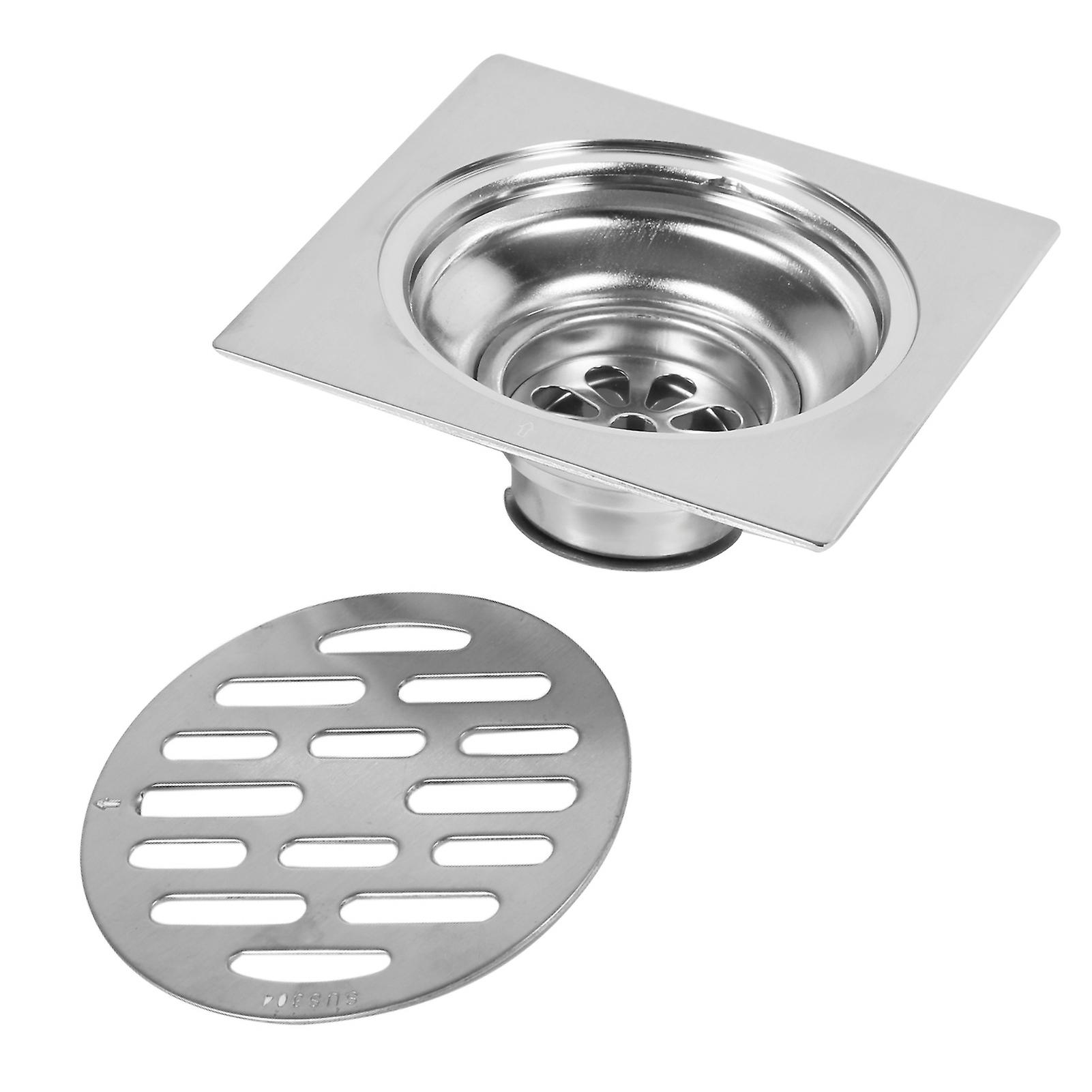 Thick Stainless Steel Square Antiodor Bathroom Floor Drain Cover Waste Gate Shower Drainer (type 3)