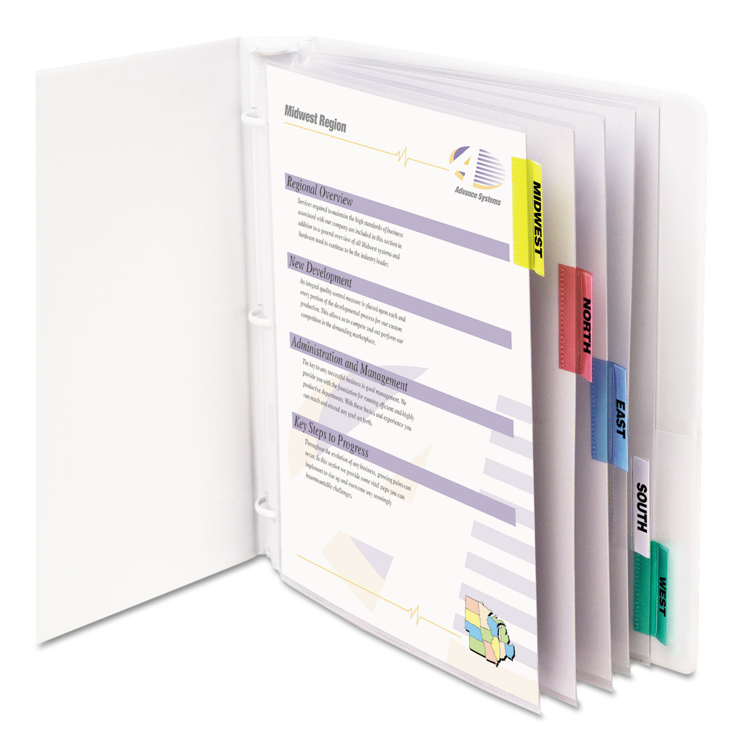 Sheet Protectors with Index Tabs by C-Lineandreg; CLI05550