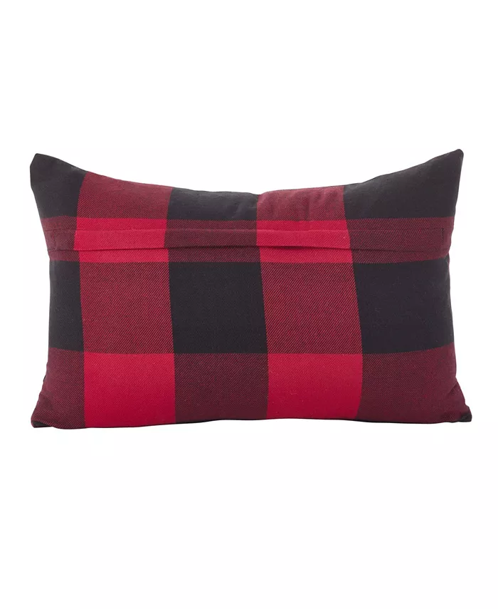 Saro Lifestyle Buffalo Plaid Decorative Pillow， 13