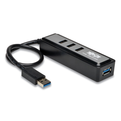 Tripp Lite USB 3.0 SuperSpeed Hub， 4 Ports， Black (U360004MINI)