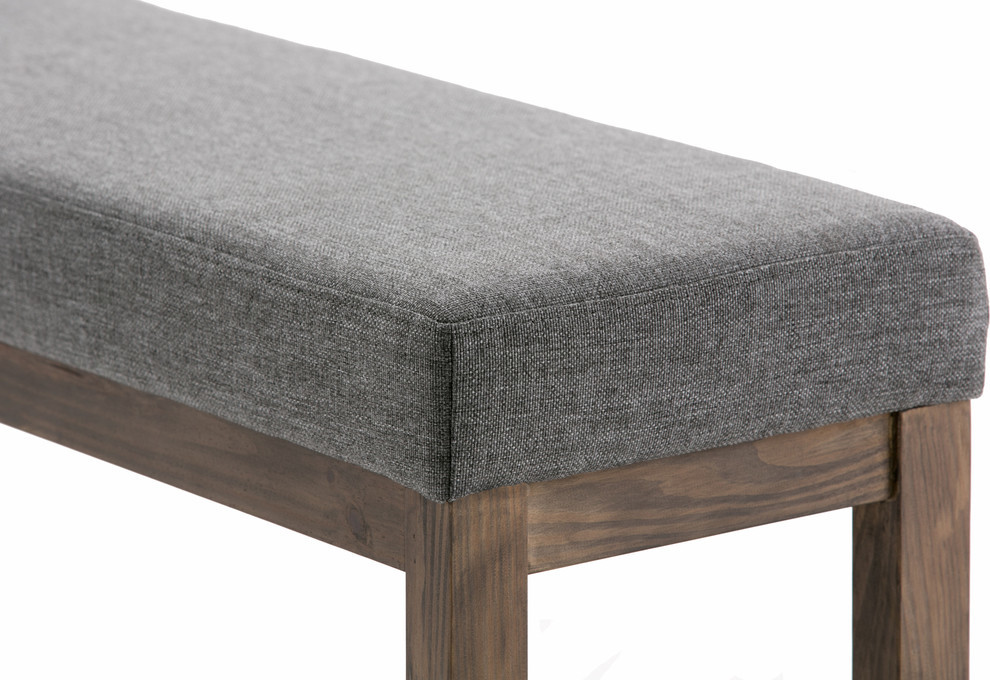 Milltown Contemporary Ottoman Bench   Transitional   Footstools And Ottomans   by VirVentures  Houzz