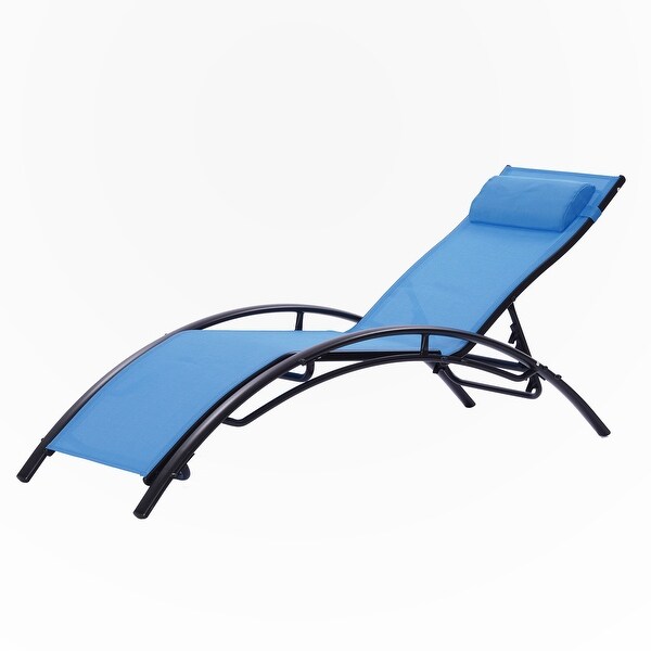 2PCS Outdoor Lounge Chair Set