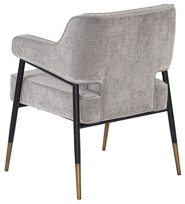 Levi Armchair   Polo Club Stone   Midcentury   Armchairs And Accent Chairs   by Virgil Stanis Design  Houzz