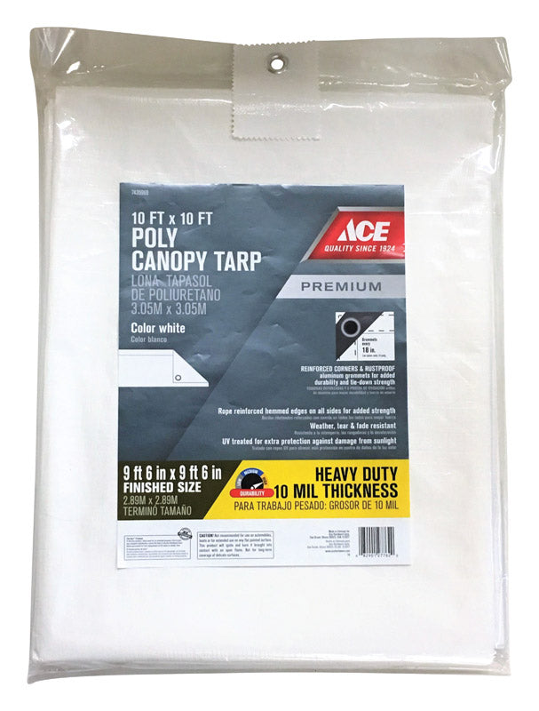 CNPY TARP HD 10'X10' WHT