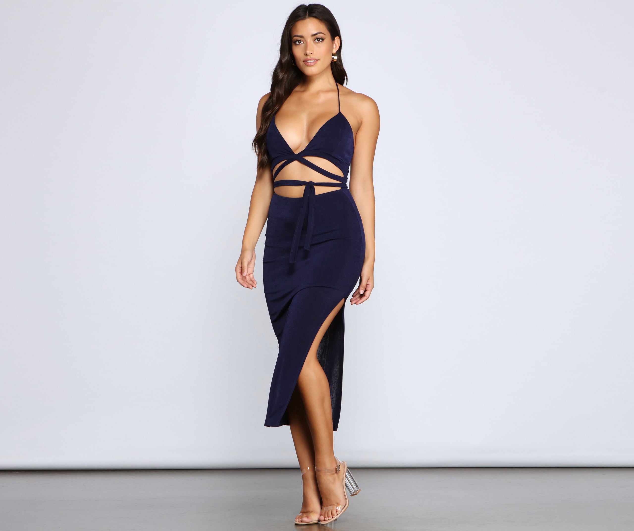 Major Stunner Cutout Midi Dress