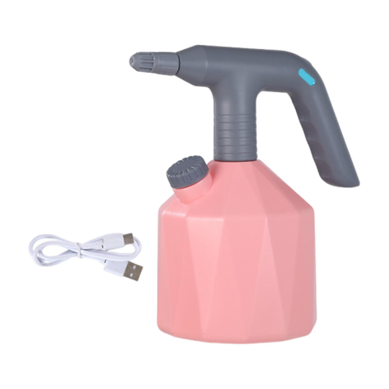 Electric Sprayer Water Sprayer Bottle For Vegetable Indoor/outdoor Gardening Pink 1.6l