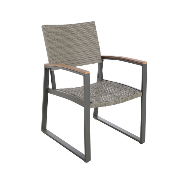 Glasgow Outdoor 2seat Aluminum / Wicker Chat Set by Christopher Knight Home