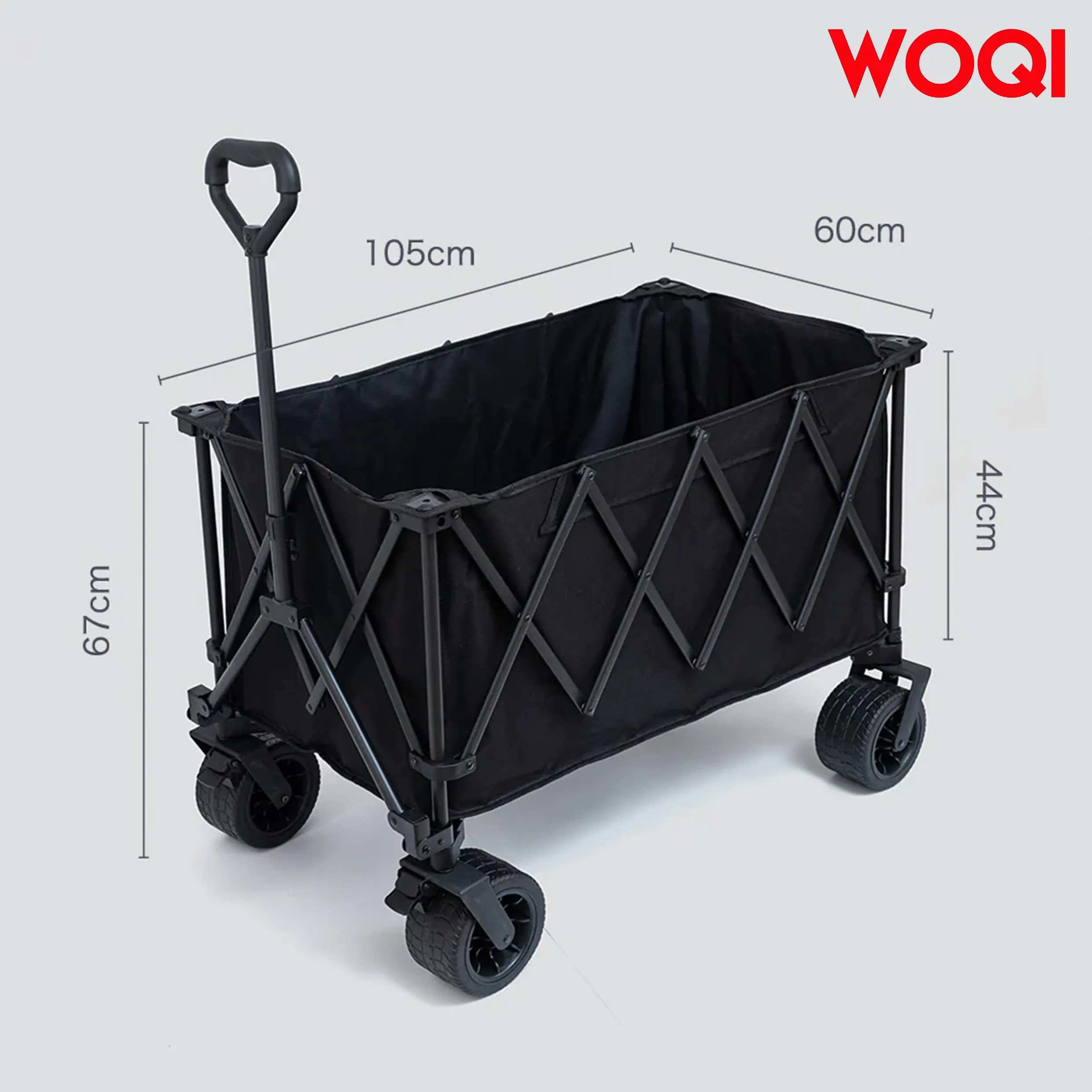 WOQI foldable multi purpose heavy duty station wagon  all terrain beach vehicle  outdoor camping garden