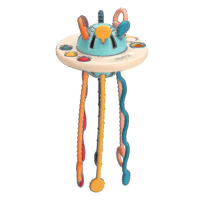 Pull String Airplane Travel Toys For Toddlers 1-3 - Toys Silic Pull String Activity Toy Fine Motor Skills Toys