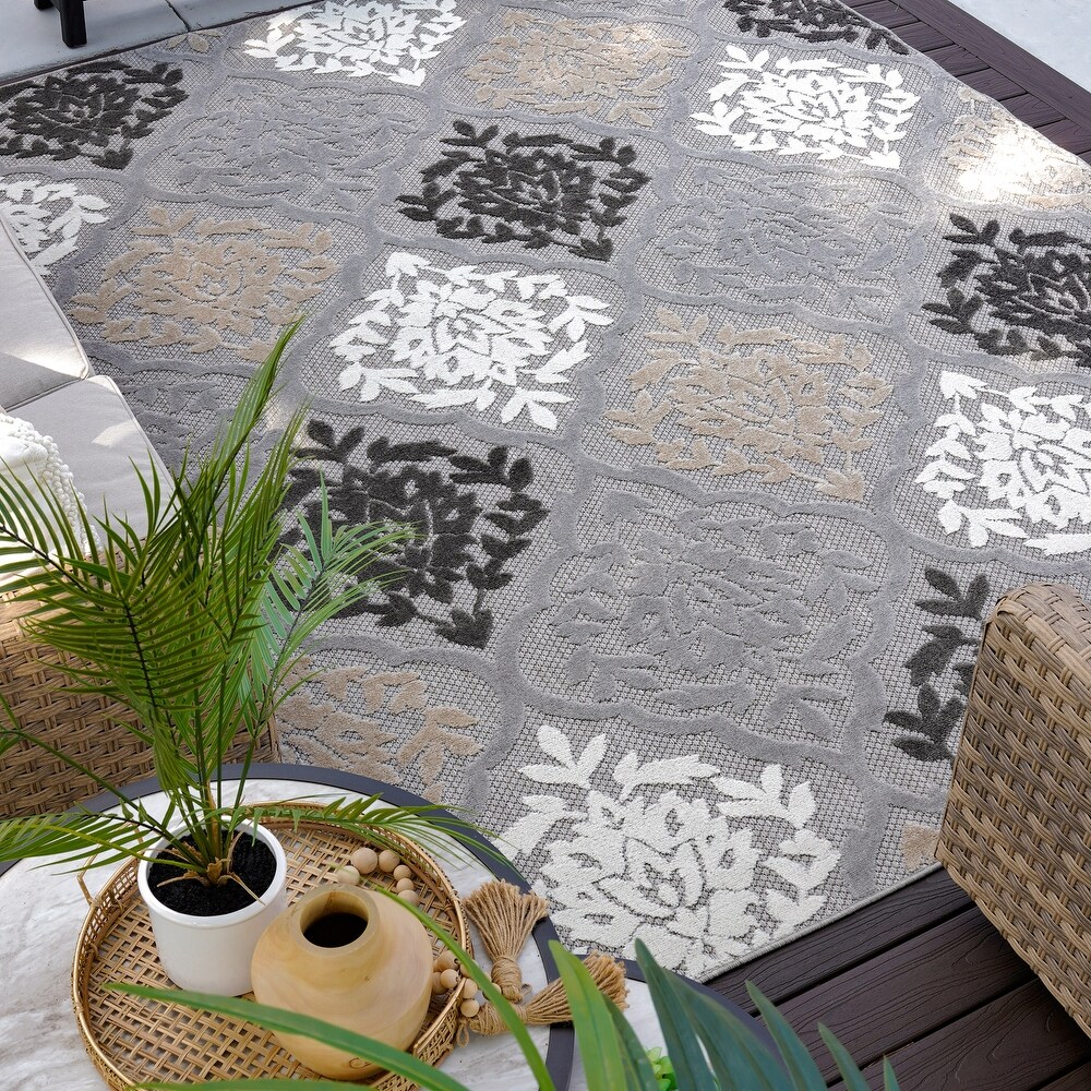 Origin Coastal Medallion Indoor/Outdoor Area Rug