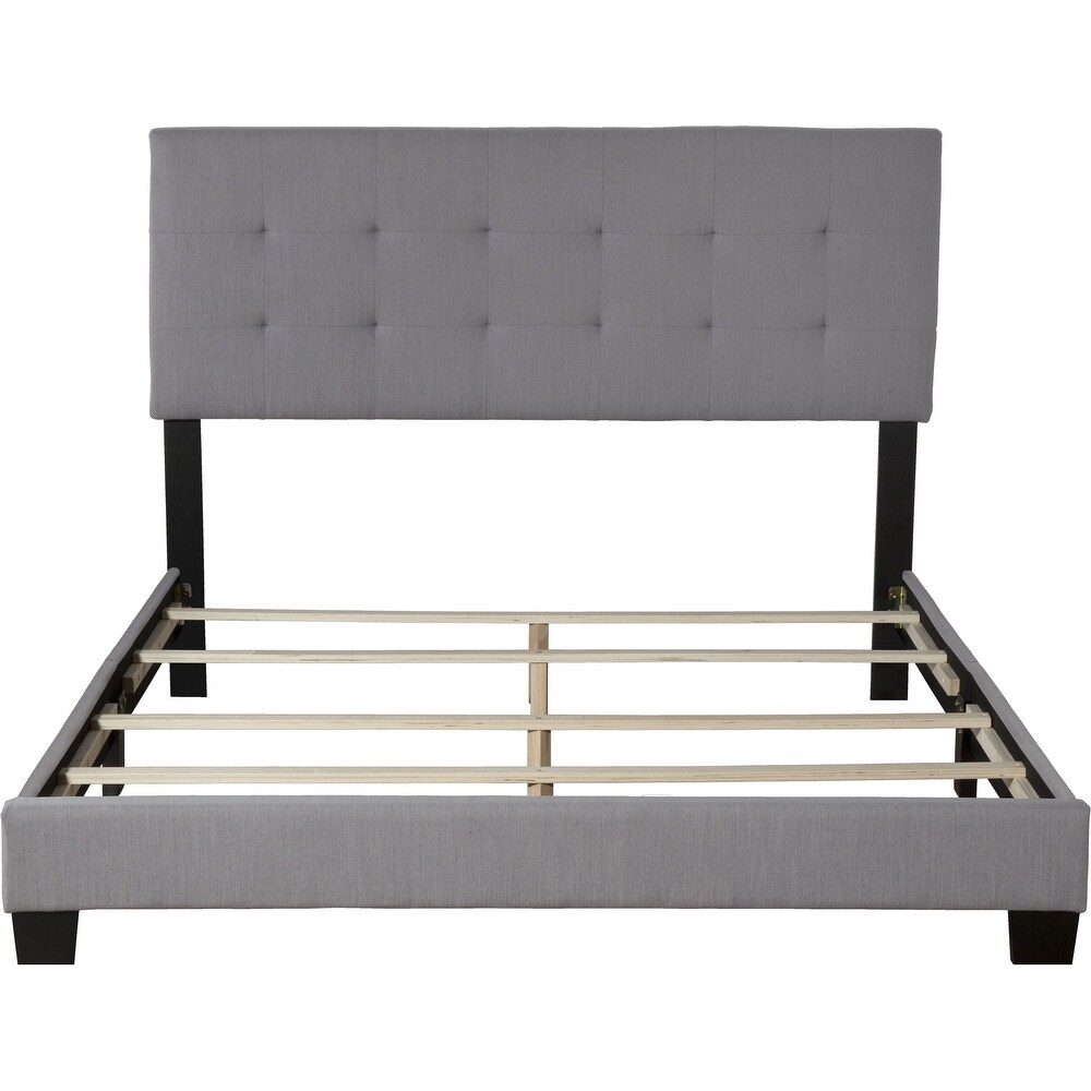 Eden Upholstered Bed In A Box in Gray