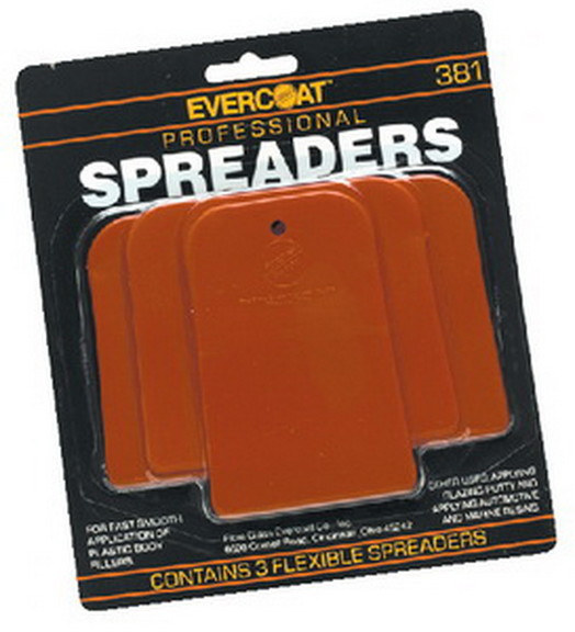 Evercoat 1100381 Plastic Spreader Kit (3/Cd)