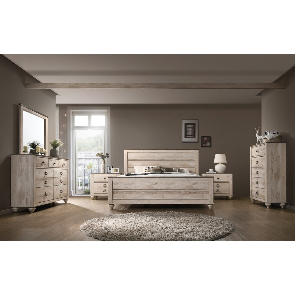 Roundhill Furniture Imerland Contemporary 6 Piece Queen Bedroom Set