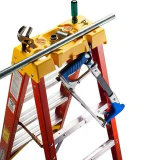 Werner 7 ft. Fiberglass Step Ladder with 300 lb. Load Capacity Type IA Duty Rating 6207