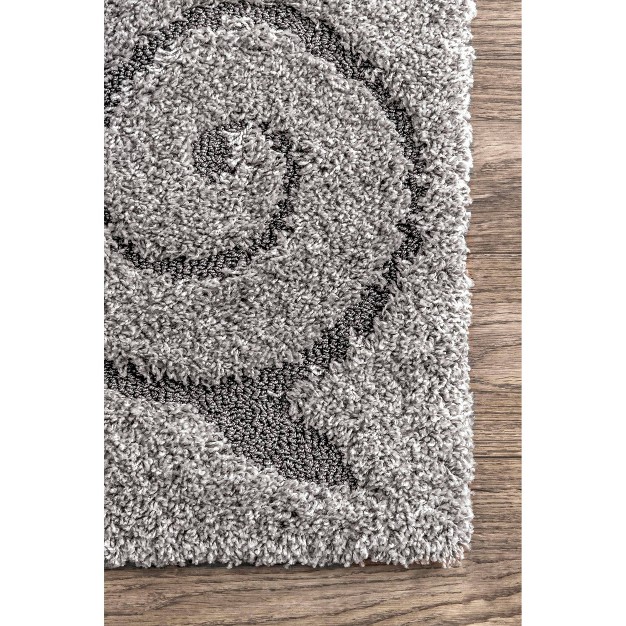 2 x27 8 quot x8 x27 Machine Made Maisha Area Rug Dark Gray Nuloom