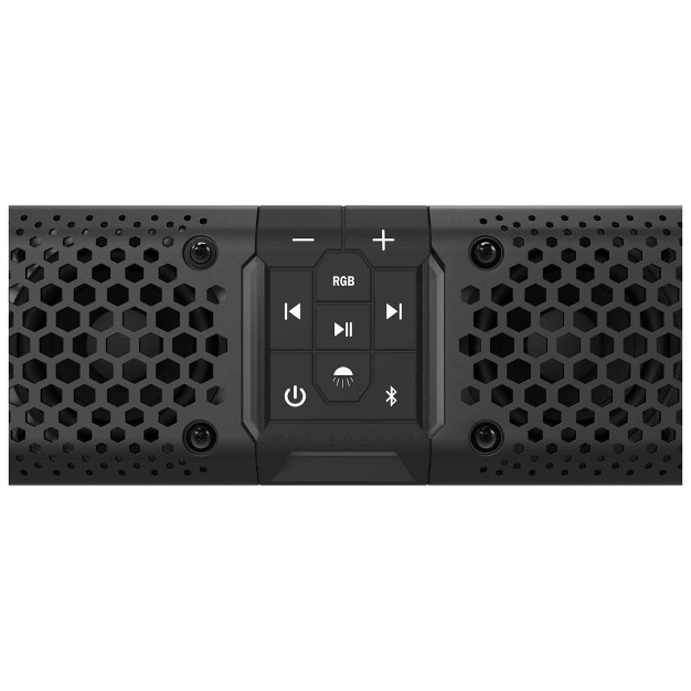 Wet Sounds Stealth Xt Soundbar All in one Ip67 Weatherproof 300 watt Amplified Bluetooth Soundbar With Remote Black