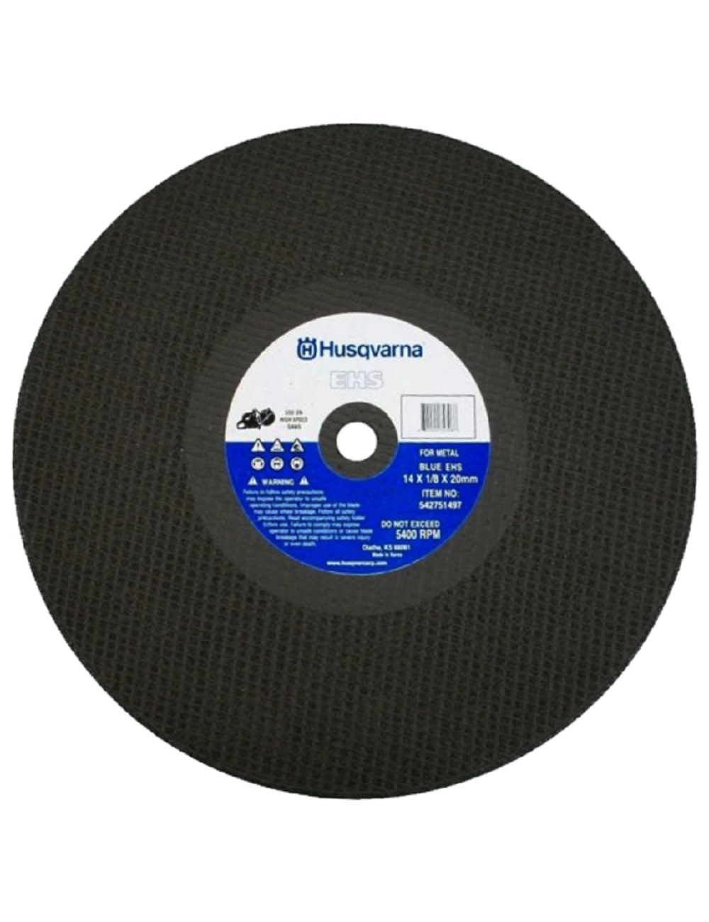 EHS High Speed Blue Abrasive Blades 14 X 1/8 X 1 Inch ;