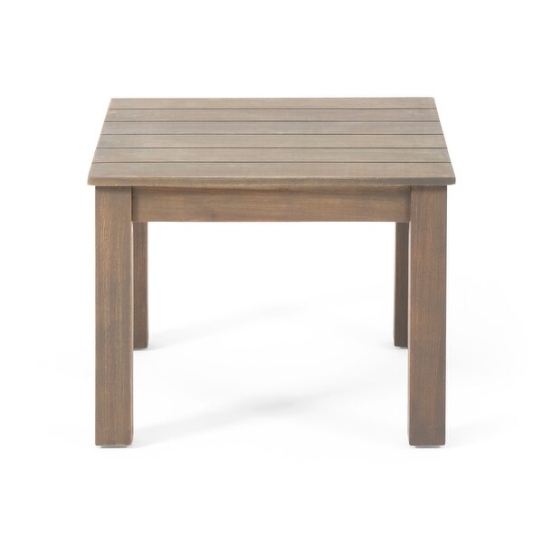 Minimalistic Style with Slat Designable Acacia Wood Side Table