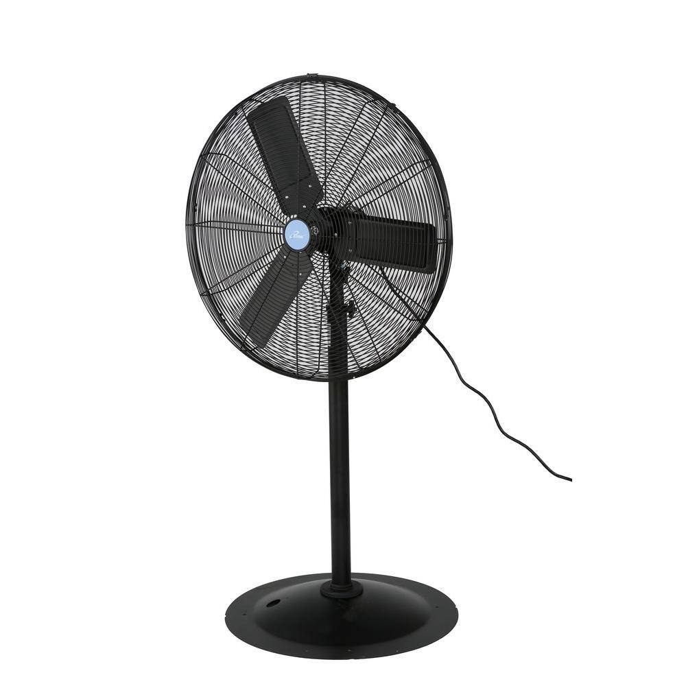 iLIVING Adjustable-Height 30 in.Industrial Pedestal Floor Fan with 7261 CFM ILG8P30-72