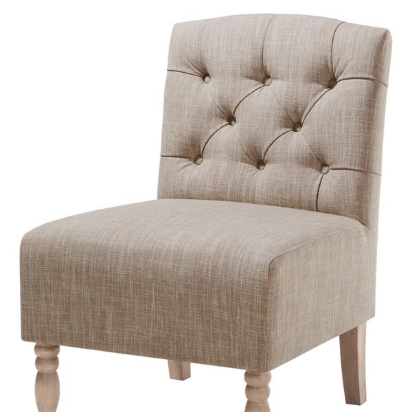 Madison Park Lina Tufted Armless Slipper Chair