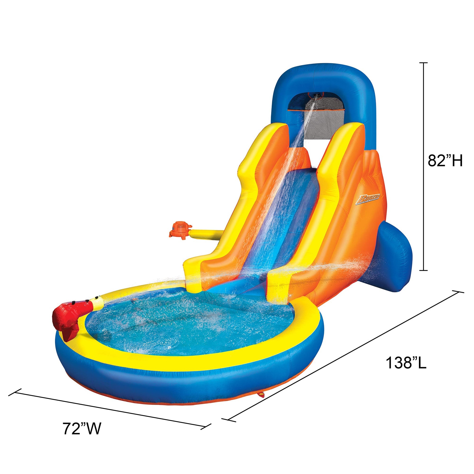 Banzai Inflatable Splash Blast Lagoon Water Park