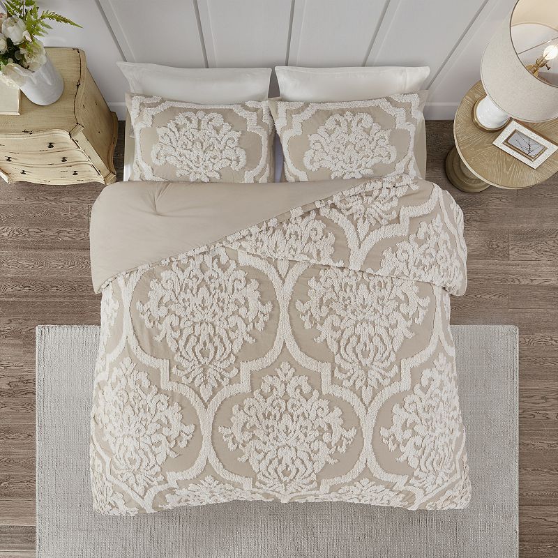 Madison Park Aeriela Chenille Cotton Comforter Set with Shams