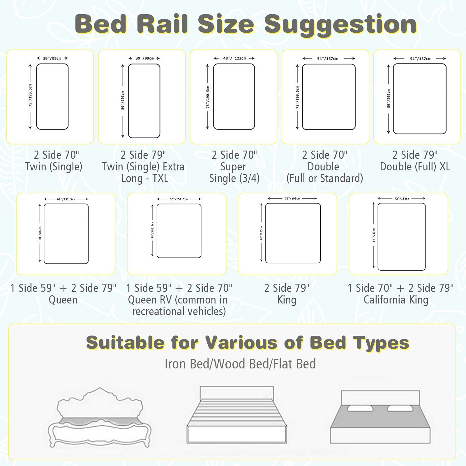 BABY JOY Bed Rail for Toddlers