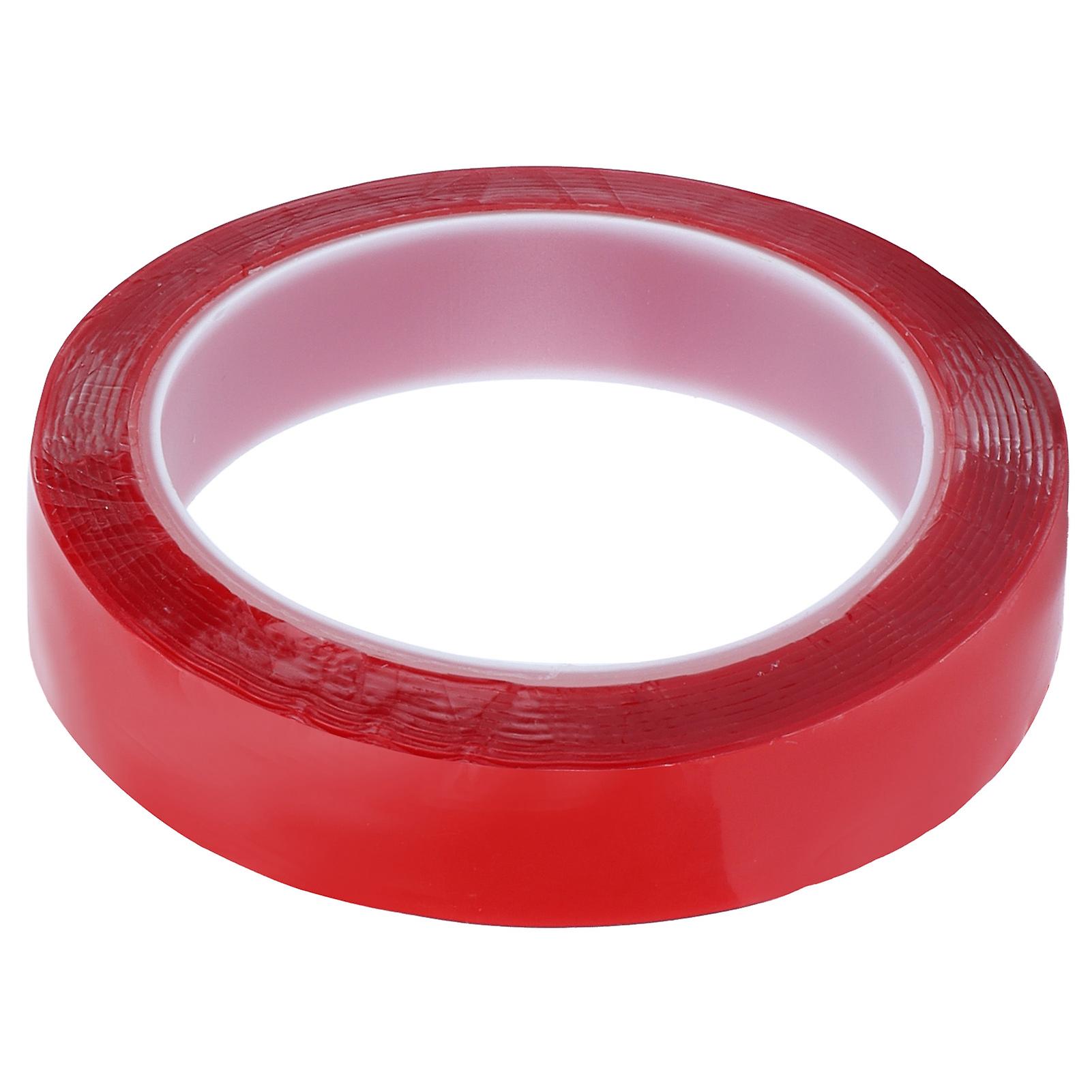 Double Sided Tape Nanometer Seamless Removable Adhesive Tape For Wall Photo Poster Red2cm X 3 M