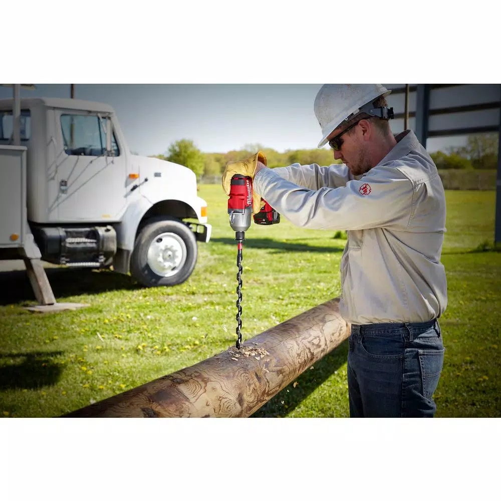 Milwaukee 1 in. x 18 in. Shockwave Linemanand#8217;s Impact Auger Bit and#8211; XDC Depot