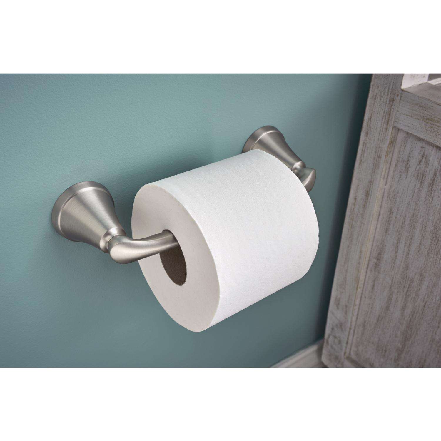 Moen Tiffin Brushed Nickel Toilet Paper Holder