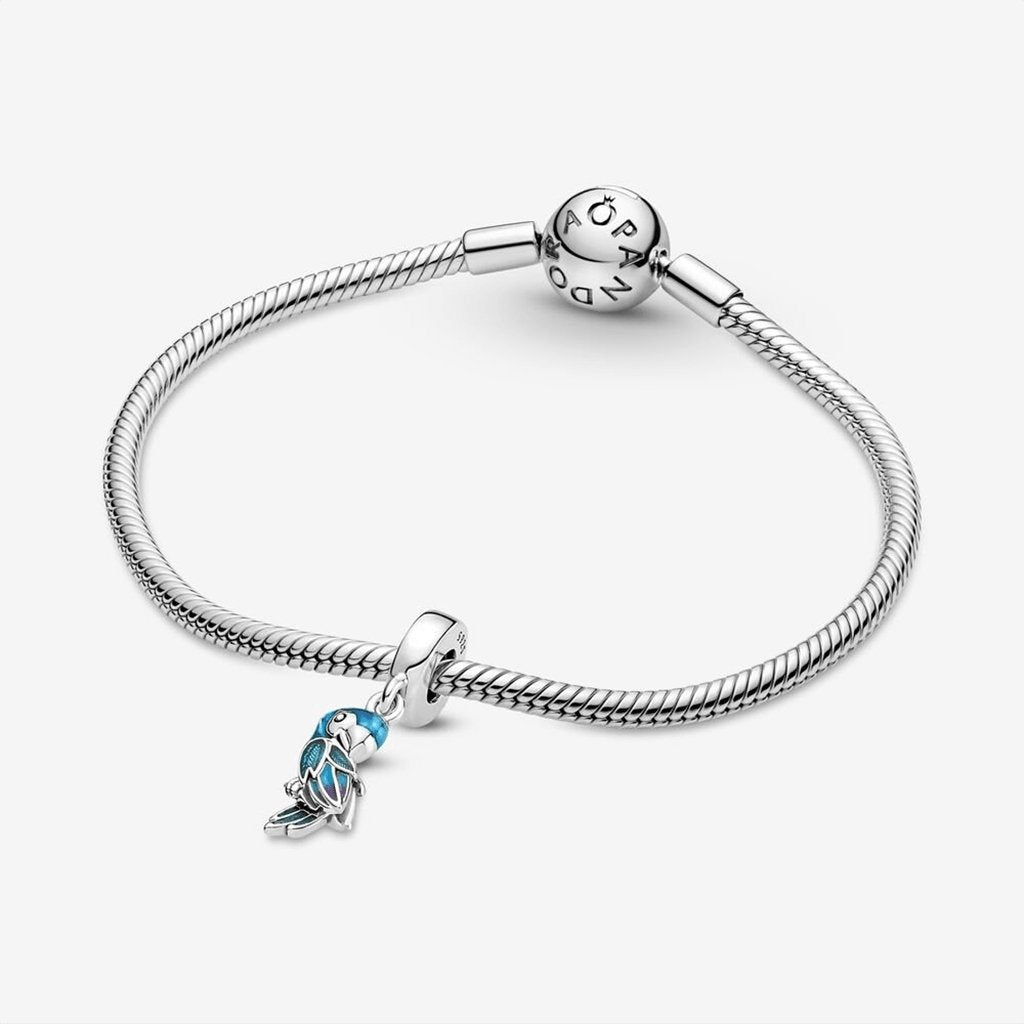 PANDORA  Jungle Paradise Parrot Dangle Charm