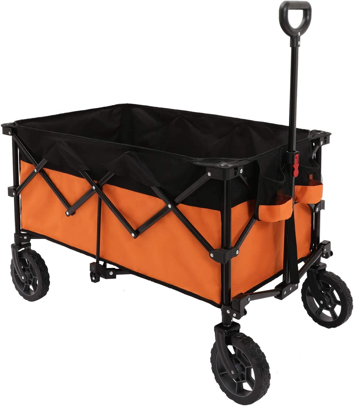 Collapsible Outdoor Utility Wagon with All-Terrain Beach Wheels