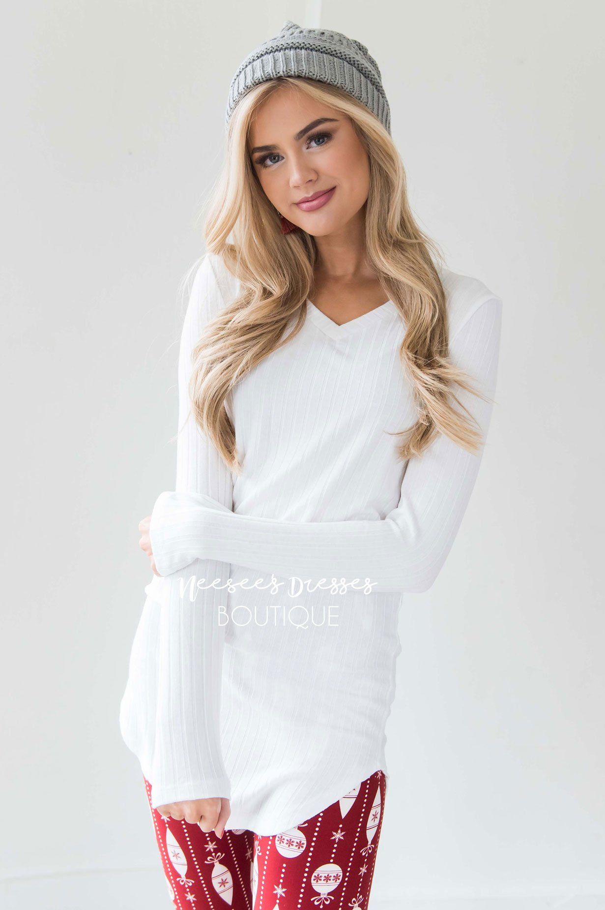 Ribbed Long Sleeve Tunic